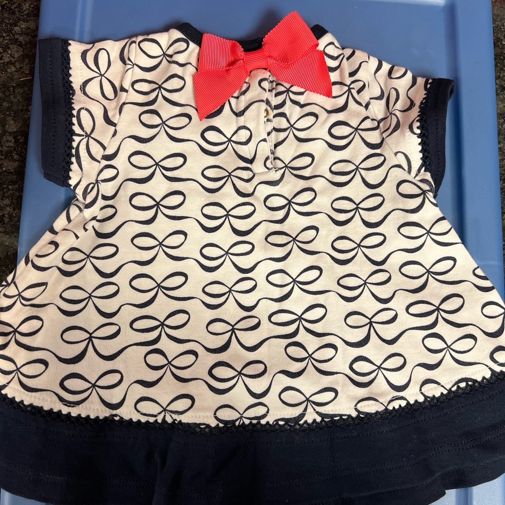 Kate Spade infant girls dress and diaper cover